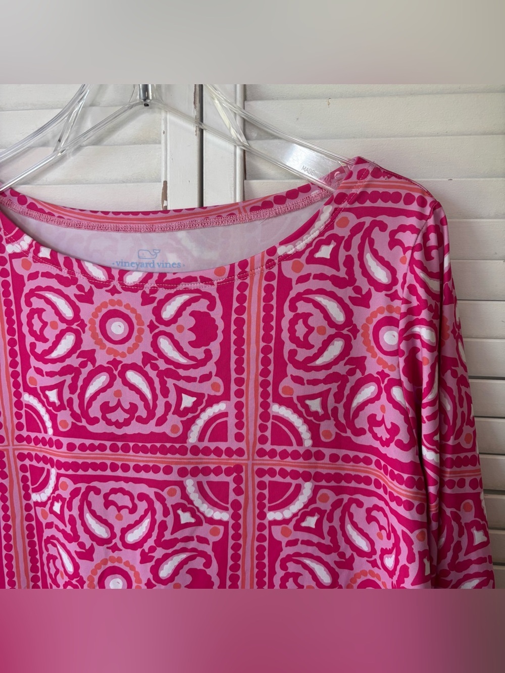 Vineyard Vines Women’s Performance Top Size L Pink - Picture 2 of 7